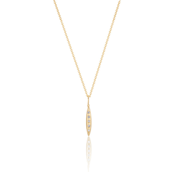 Gold Pea Necklace