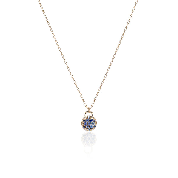 Montana Sapphire Pave Necklace