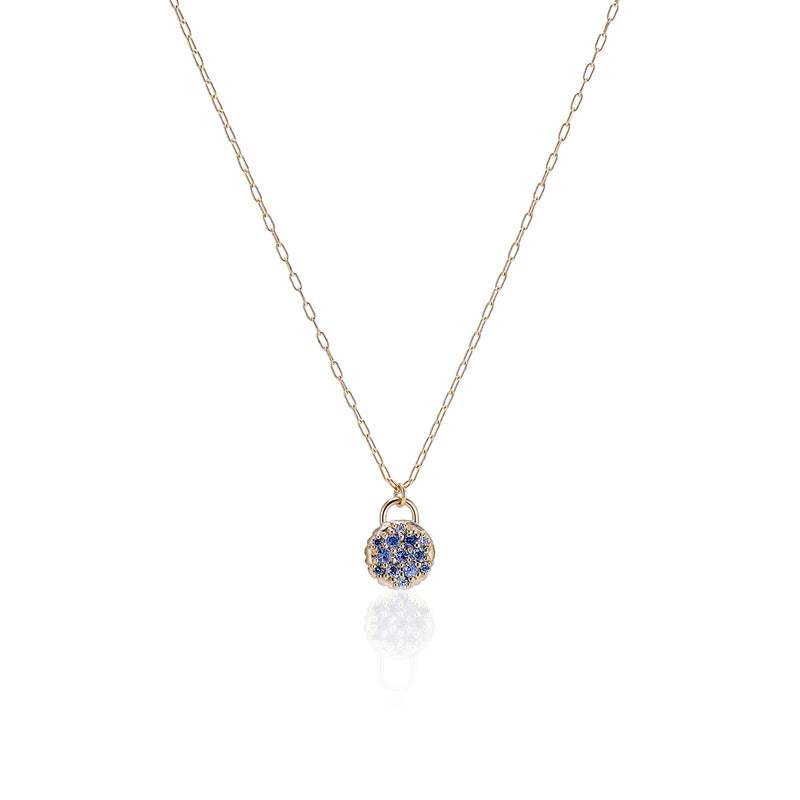 Montana Sapphire Pave Necklace