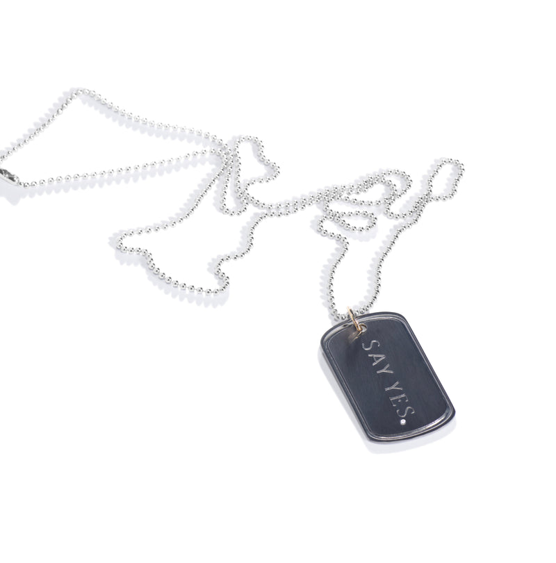 Military Army Style Black Dog Tags Chain Men's Pendant - Temu