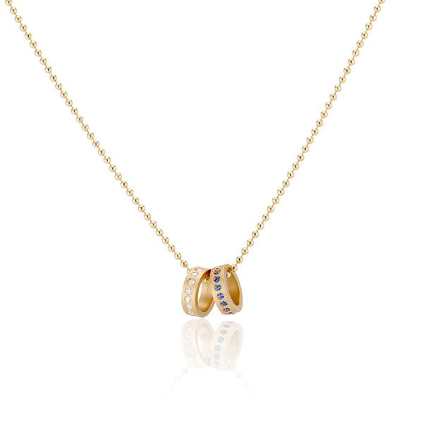 Montana Sapphire Gold Charm